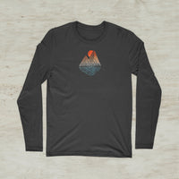 Mountain Lake Sunset Long Sleeve T-Shirt